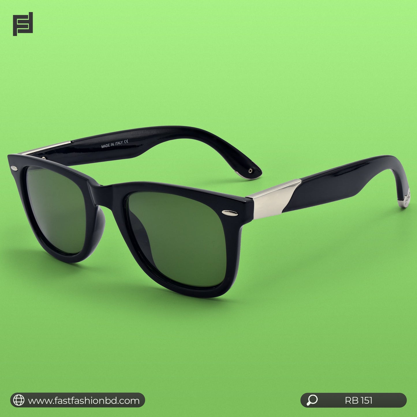 Stylish Premium Quality Wayfarer Shape Sunglass for Men | RB 151