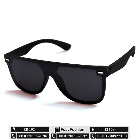 Stylish Royal Black Wayfarer Sunglass for Men | RB 102