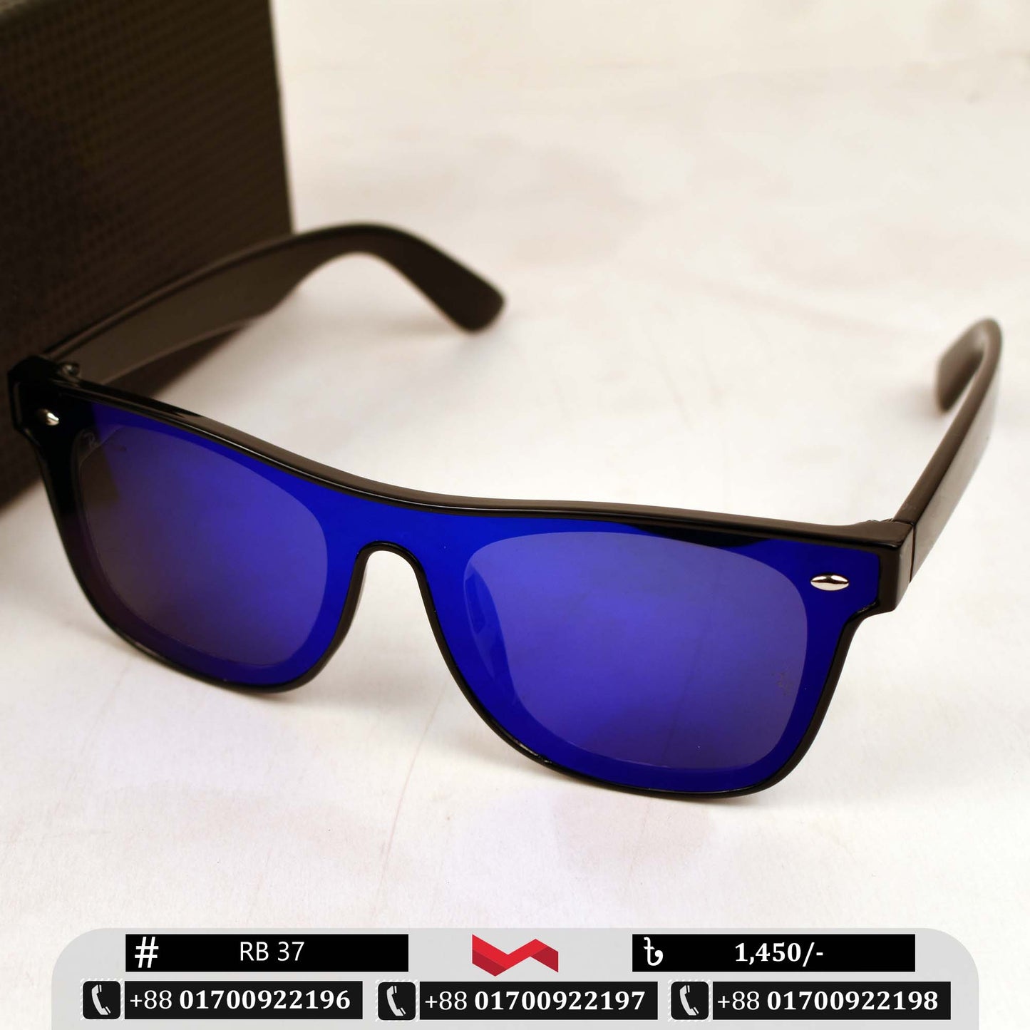 RB Sky Blue Sunglass for Men | RB 37 | Classic Stylish Sunglass