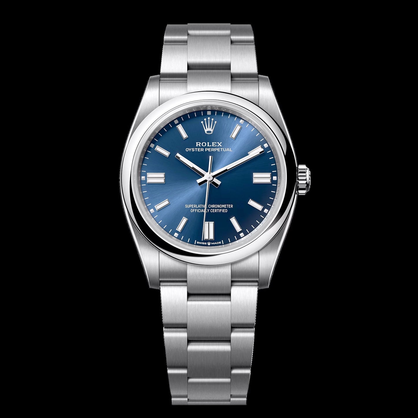 1:1 Luxury Automatic Mechanical Watch | RLX Watch OP 36 Silver Blue