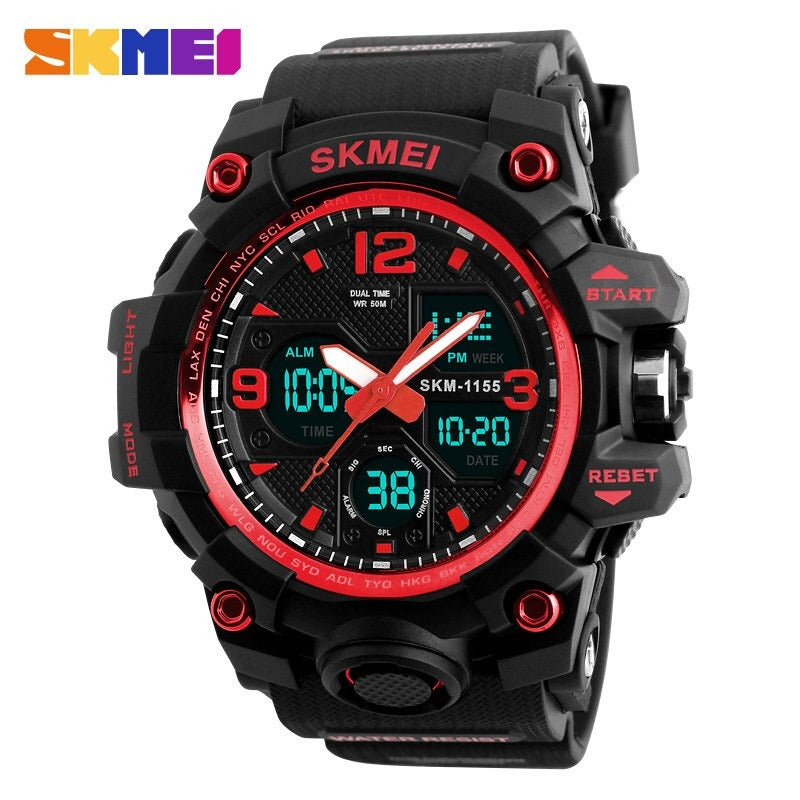 SKMEI Military Sport Digital 5Bar Waterproof Dual Display Watch - SKMEI 45