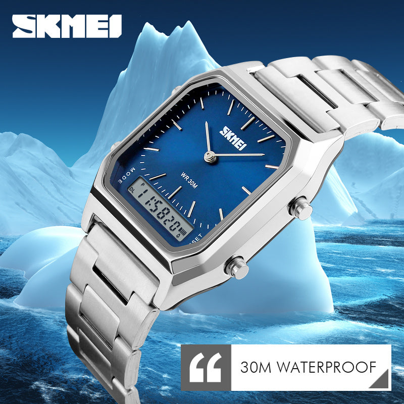 Classic Stylish SKMEI Dual Time Watch | SKMEI 08