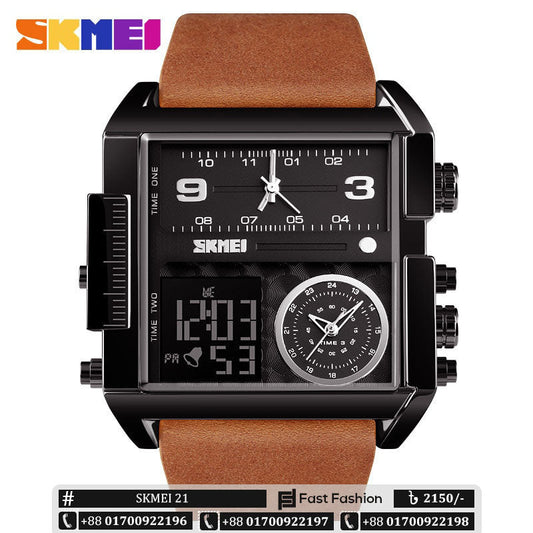 Original Unique Stylish SKMEI Wristwatch Watch for Men - SKMEI 21