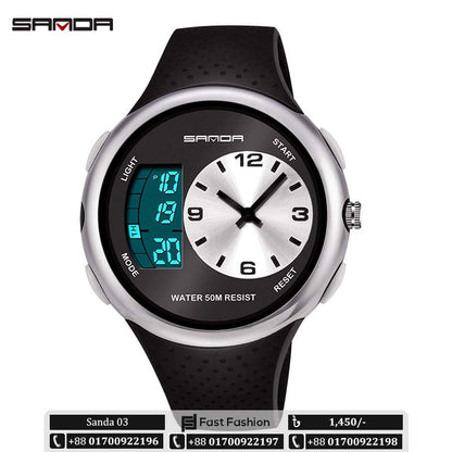 SANDA Dual Sports Original LED Digital Watch - Sanda 03