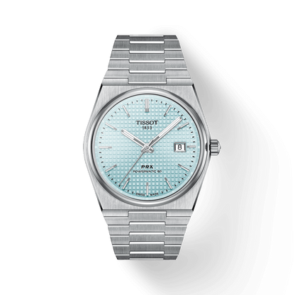 Original Tissot PRX POWERMATIC 80 Automatic Watch | Ice Blue