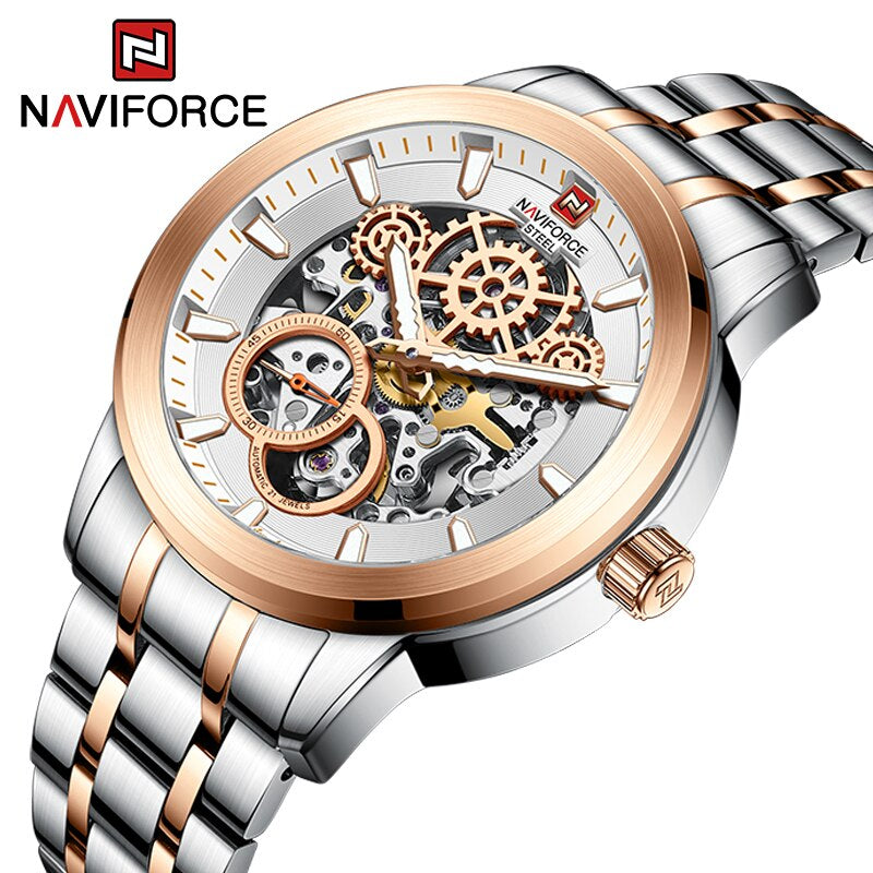 Luxury Original Premium Quality NAVIFORCE Waterproof Mechanical Watch | NF 65