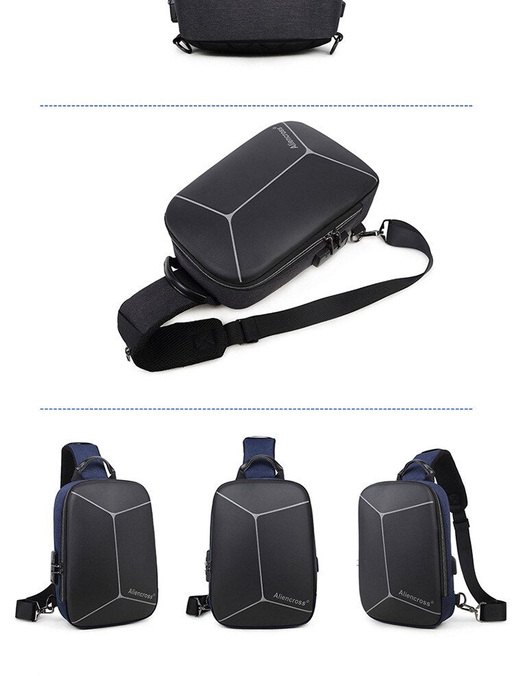 Crossbody Bag Anti-theft Shoulder Bag | USB charging Messenger Bag | Waterproof Chest Bag | KN Side Bag 03