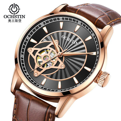 Original OCHSTIN Leather Strap Mechanical Automatic Stylish Watch - Ochstin 01