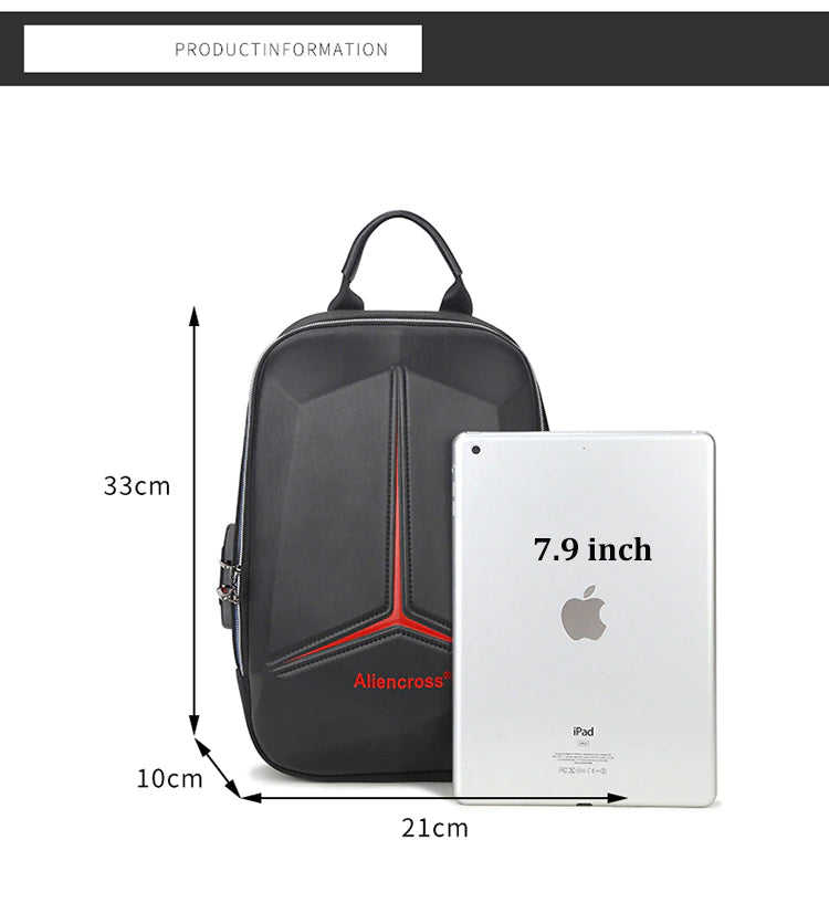 Anti-theft lock Chest-Bag - Side Bag - USB charging travel Shoulder Waterproof Crossbody Bag - KN Bag 01