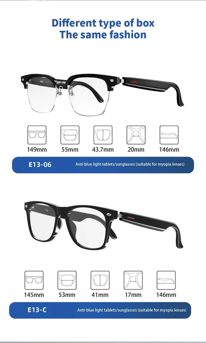 E13 Bluetooth Smart Glass | Optic Frame | E13 Frame 1A
