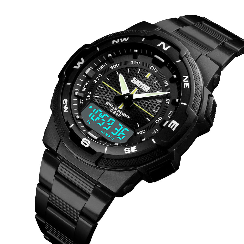 SKMEI Multifunction Dual Time Quartz Watch | SKMEI 1370