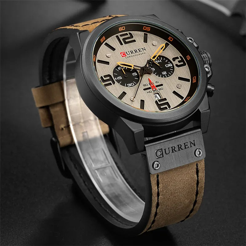 Original Trendy Stylish CURREN Chronograph Watch | Curren 8314