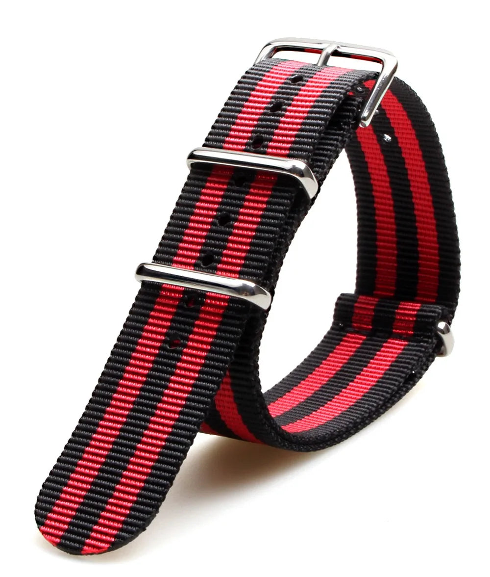 Nylon Steel Nato Strap | 22 mm | Nylon Watch Strap 1002