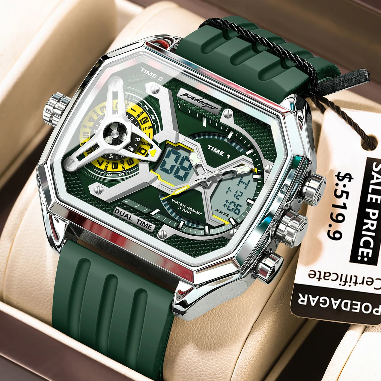 Original Poedagar Watch | 100% Authentic | Poedagar E106 B