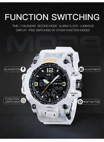 SKMEI Military Sport Digital 5Bar Waterproof Dual Display Watch - SKMEI 46