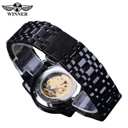 Original BIDEN Mechanical Automatic Self-Wind Wristwatche Watch - Biden 46 V2 Full Black