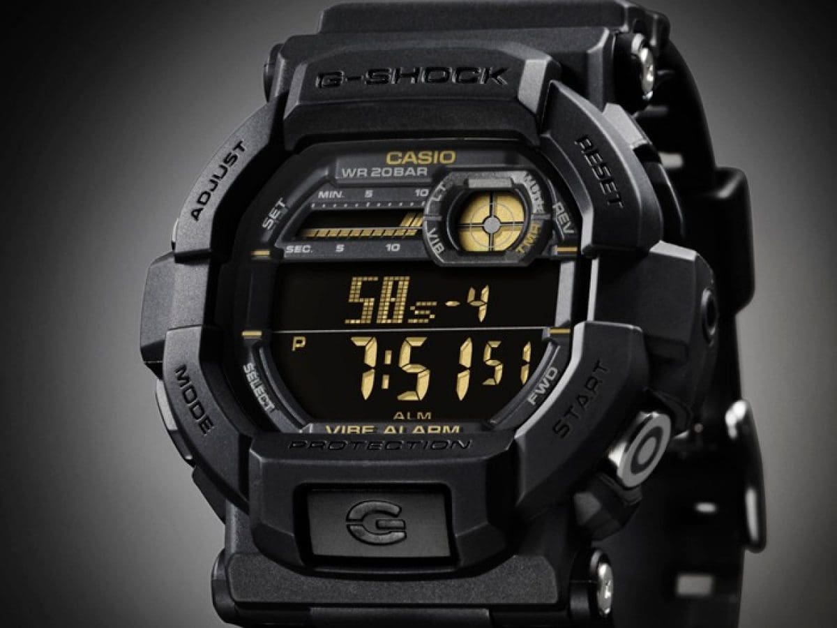 Original CASIO G-SHOCK Black Watch For Gents GD-350-1B