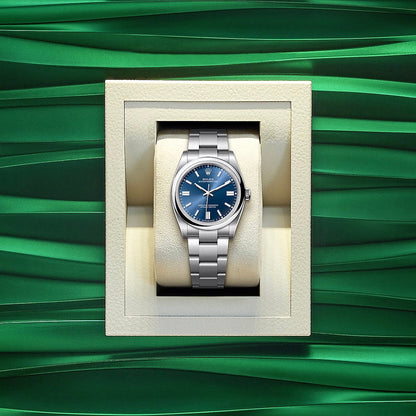 1:1 Luxury Automatic Mechanical Watch | RLX Watch OP 36 Silver Blue