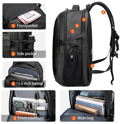 Waterproof Business USB Headphone Jack Multifunctional Backpack | Cardin Bag 20