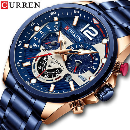 Trendy Stylish Stainless Steel Original CURREN Watch for Men | Curren 53