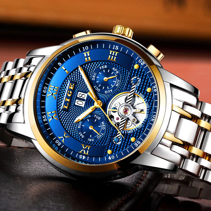 LIGE Automatic Mechanical Watch | Lige 20