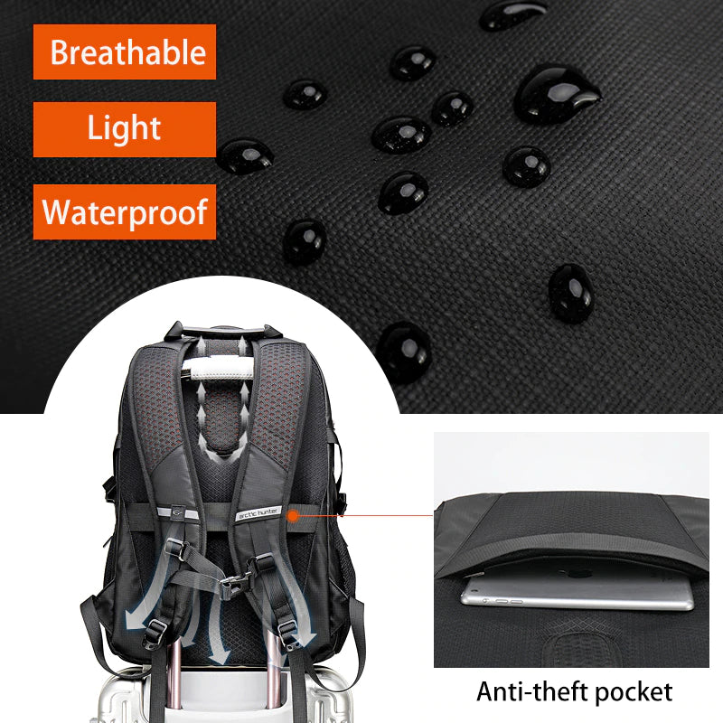 Waterproof Business USB Headphone Jack Multifunctional Backpack | Cardin Bag 20