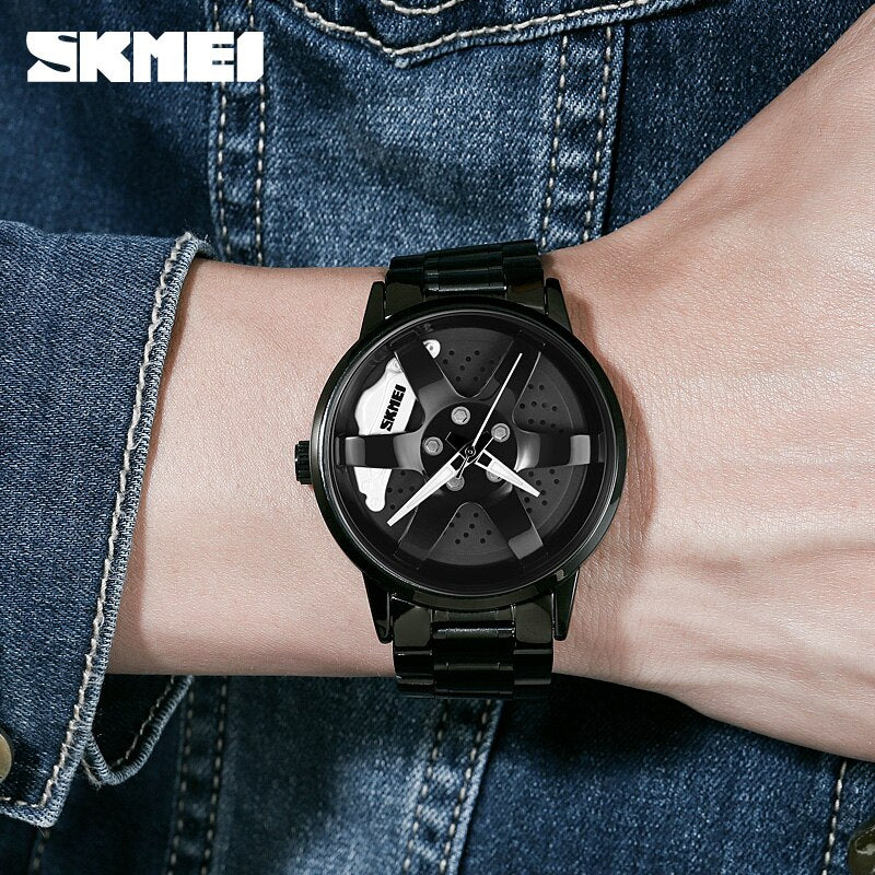 Original SKMEI Car Wheel Stainless Steel Waterproof Watch - SKMEI 52