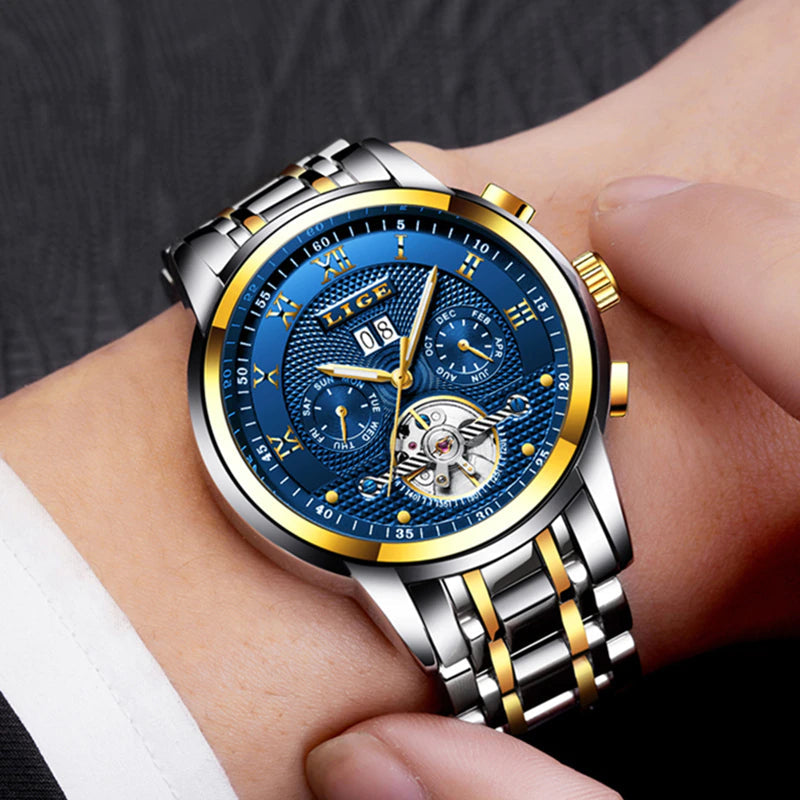 LIGE Automatic Mechanical Watch | Lige 20