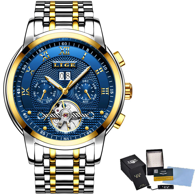 LIGE Automatic Mechanical Watch | Lige 20