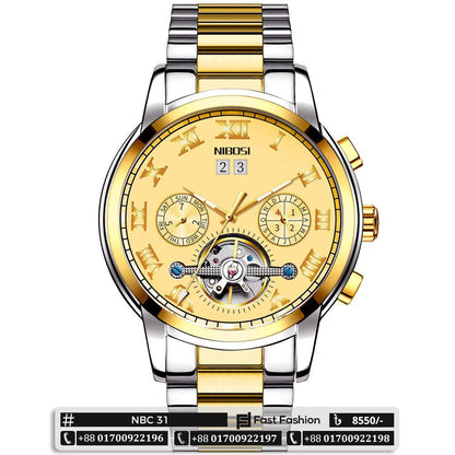 Original Luxury NIBOSI Business Mechanical Automatic Watch - NBC 31