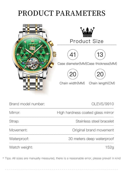 Luxury Original OLEVS Premium Quality Mechanical Watch - OLEVS Watch 08