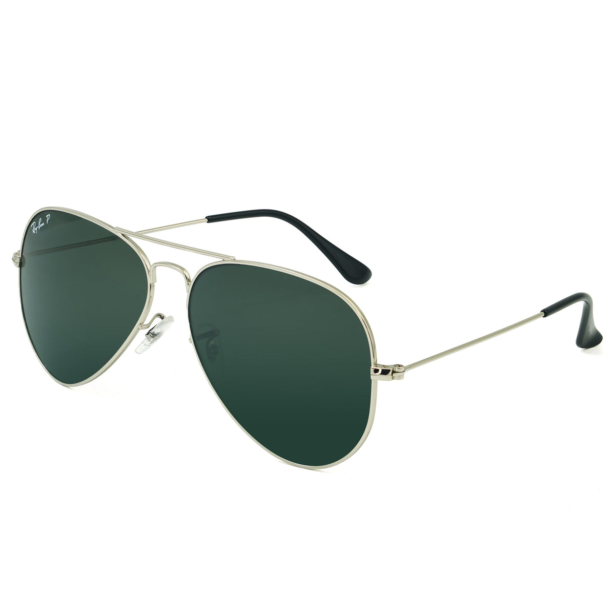 74 Rbs Luxury Rayban Aviator Polarized Sunglass | RB 74 Silver Polarized | Pa ...