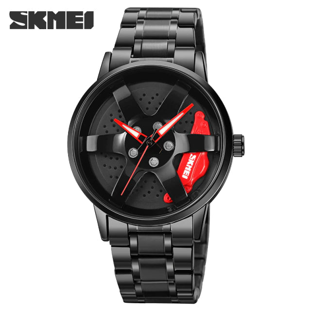 Original SKMEI Car Wheel Stainless Steel Waterproof Watch - SKMEI 52