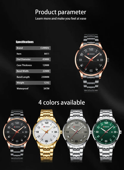 Trendy Stylish CURREN Watch | Curren 70