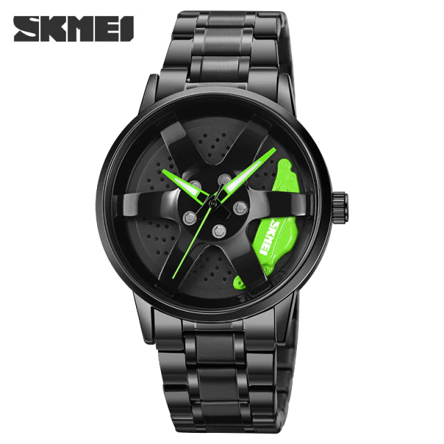 Original SKMEI Car Wheel Stainless Steel Waterproof Watch - SKMEI 52