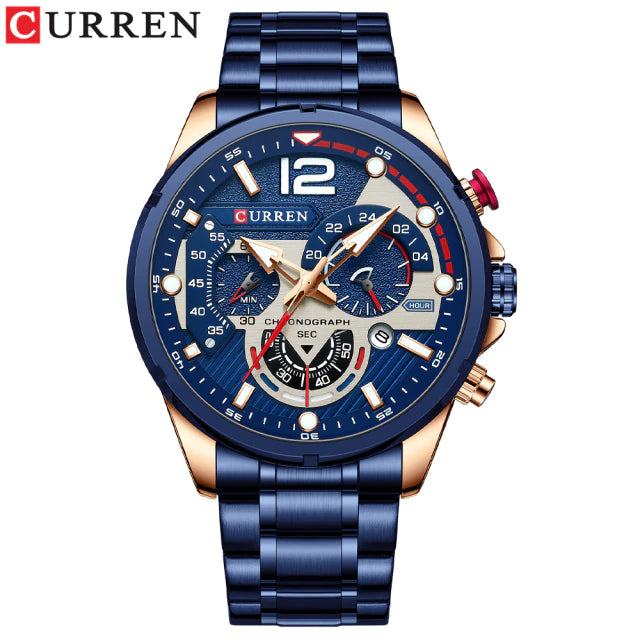 Trendy Stylish Stainless Steel Original CURREN Watch for Men | Curren 53